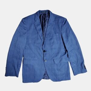 Hugo Boss Trabaldo Togna 1840 Super‎ 120 100% Wool Suit Mens Blue Size 48C